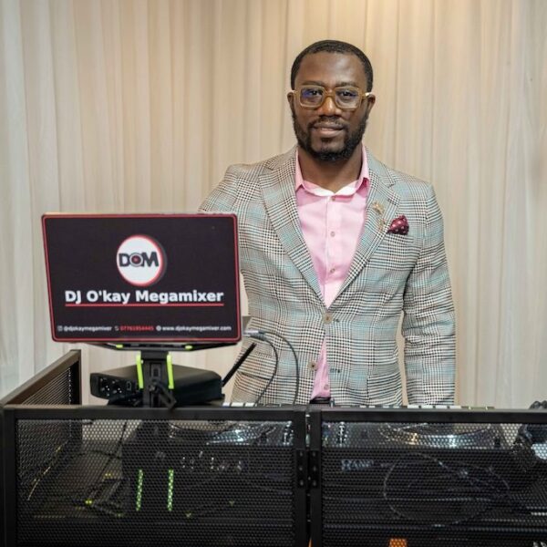 Nigerian wedding DJ in Derby — DJ O'kay Megamixer performing live at an event
